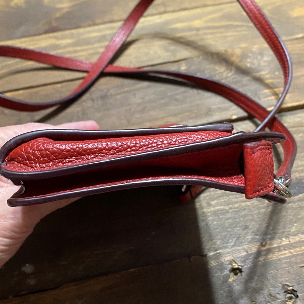 Coach Noa Pop Up Messenger Crossbody Bag in Pebble Red Leather - Picture 6 of 16